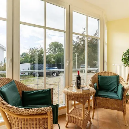 2 Kranich Vogelsang In Binz, 3-raum, Parkplatz, Wlan, Wintergarten, Terrasse *