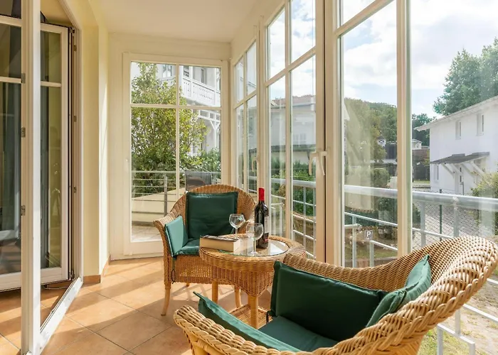 Ferienwohnung-2-kranich-villa-vogelsang-in-binz-3-raum-parkplatz-wlan-wintergarten-terrasse Apartament *