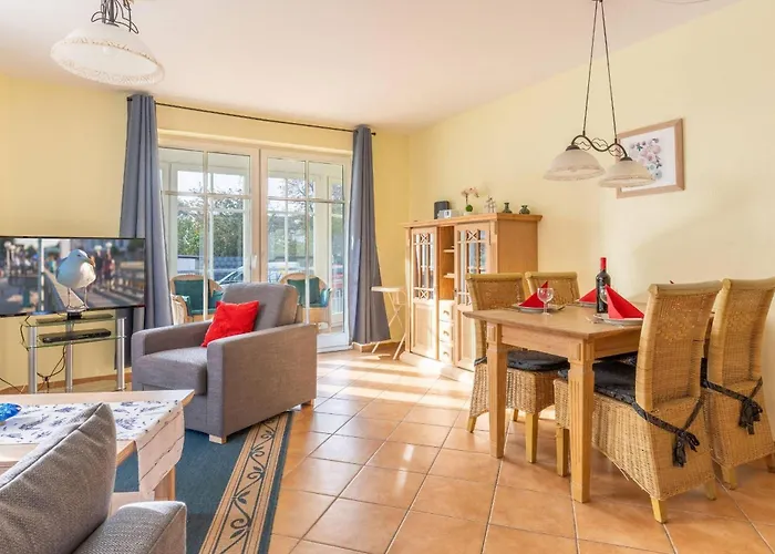 Ferienwohnung-2-kranich-villa-vogelsang-in-binz-3-raum-parkplatz-wlan-wintergarten-terrasse * Binz